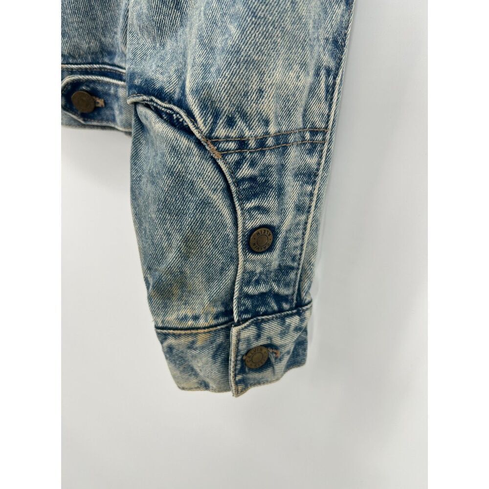Vtg Calvin Klein Denim Trucker Jacket Blue Jean Classic Style USA made Medium - Picture 2 of 5